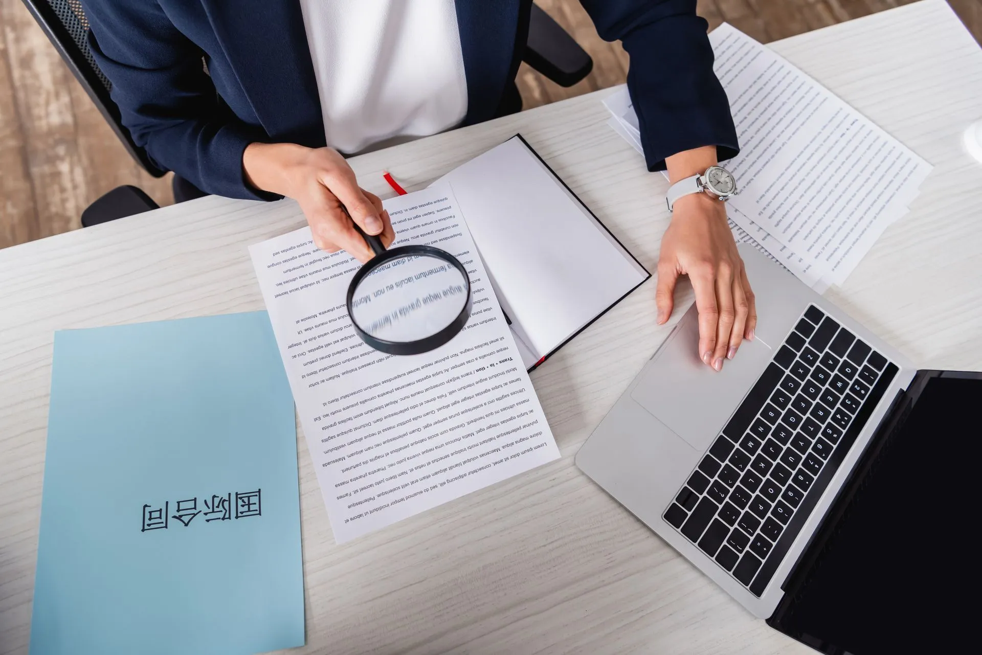 Documents prepared for a Mien translator working on an organization project